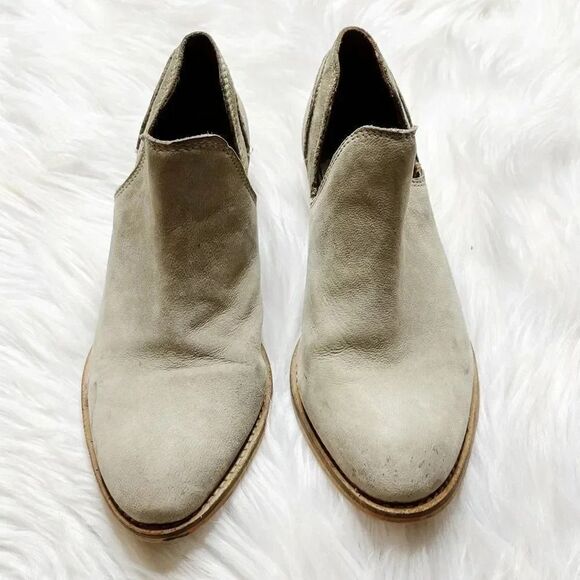 Rebels Chris Leather Low Ankle Booties Stone Grey Size 7.5 - Picture 2 of 9